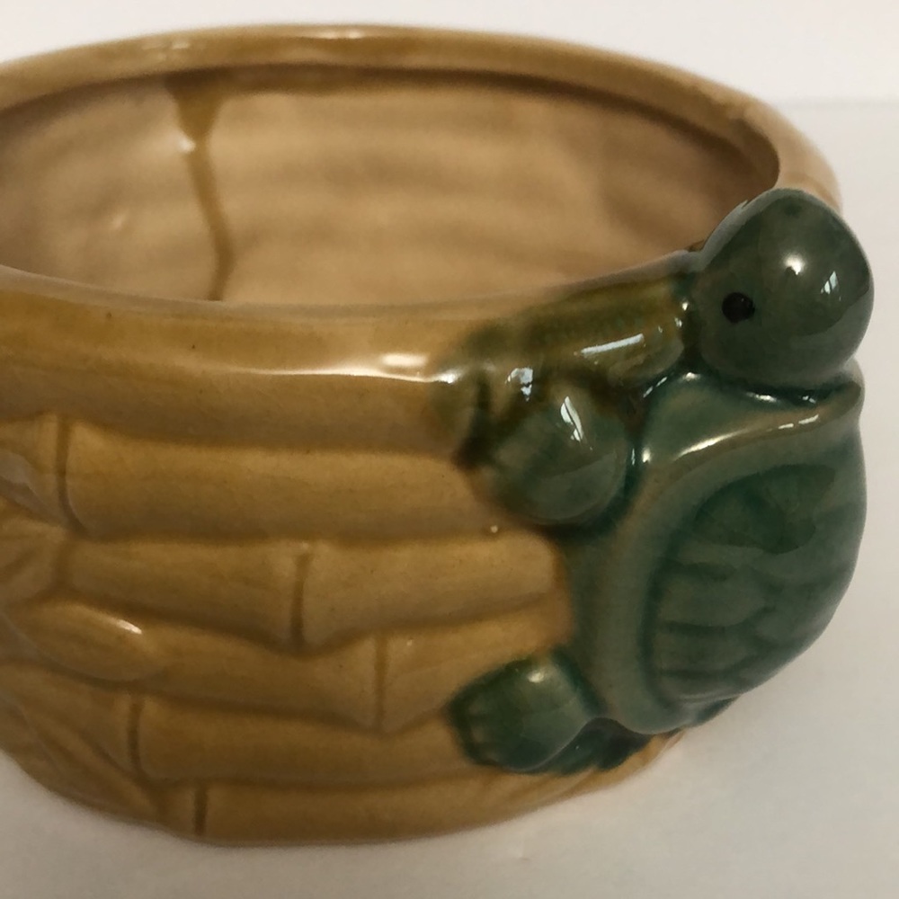 Vintage Costa Farms Bamboo Turtle Planter - Picture 3 of 12